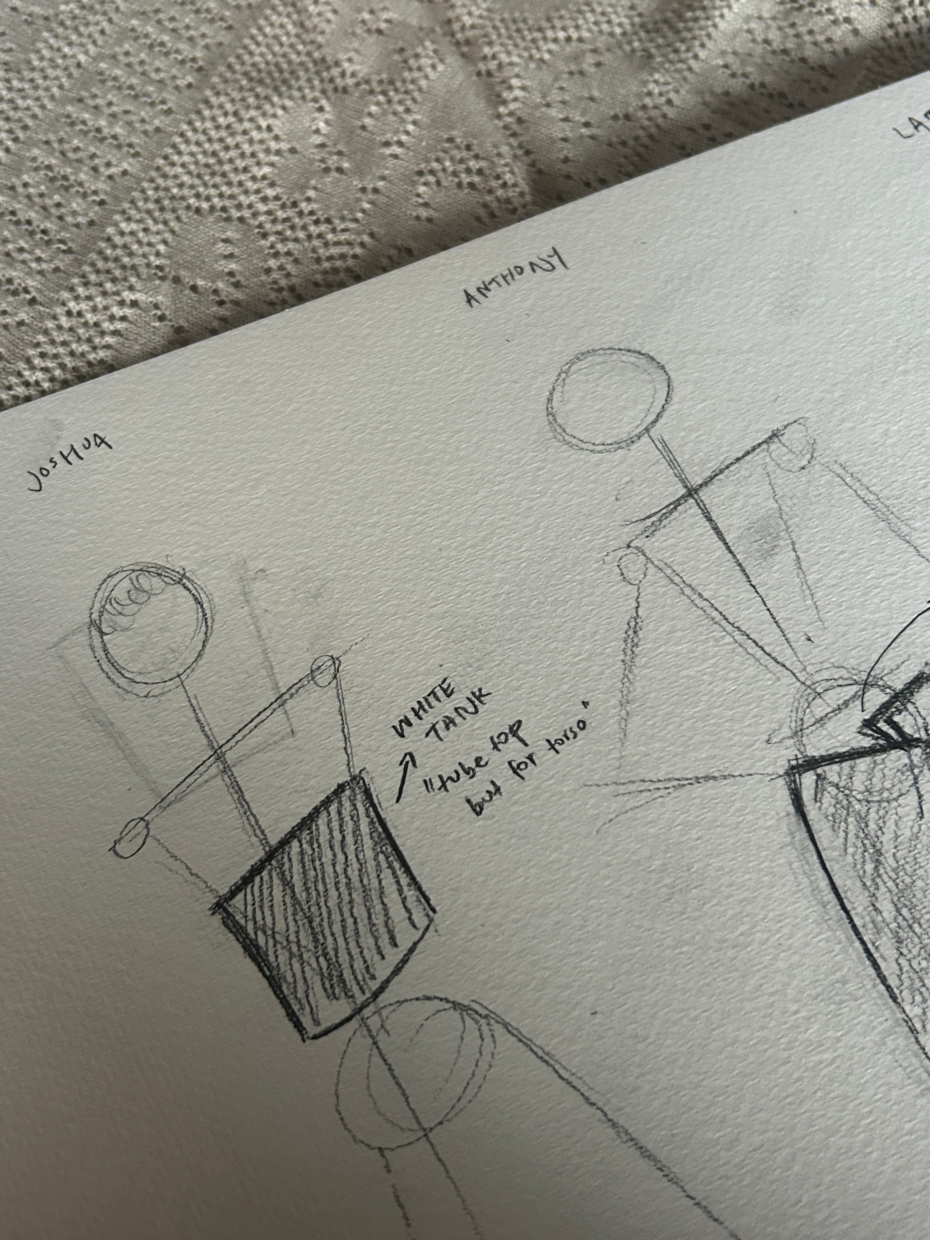 a photo of a sketch of a dress